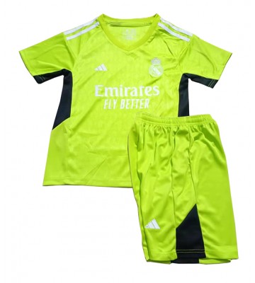 Real Madrid Målmand Hjemmebanesæt Børn 2023-24 Kort ærmer (+ korte bukser)